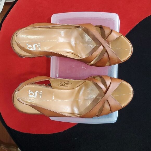 Rare Y2K Nike Air G Series Studded Wedge Shoes in Brown Size 7 - Picture 3 of 12